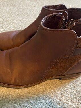 Koolaburra Women's Brown Leather Ankle Booties